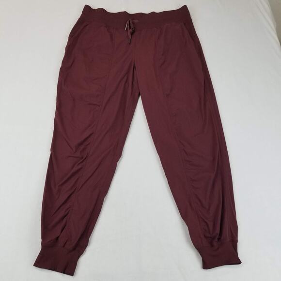 Lululemon Dance Studio Jogger Womens 14 Garnet High Rise Drawstring Swift - Picture 1 of 11